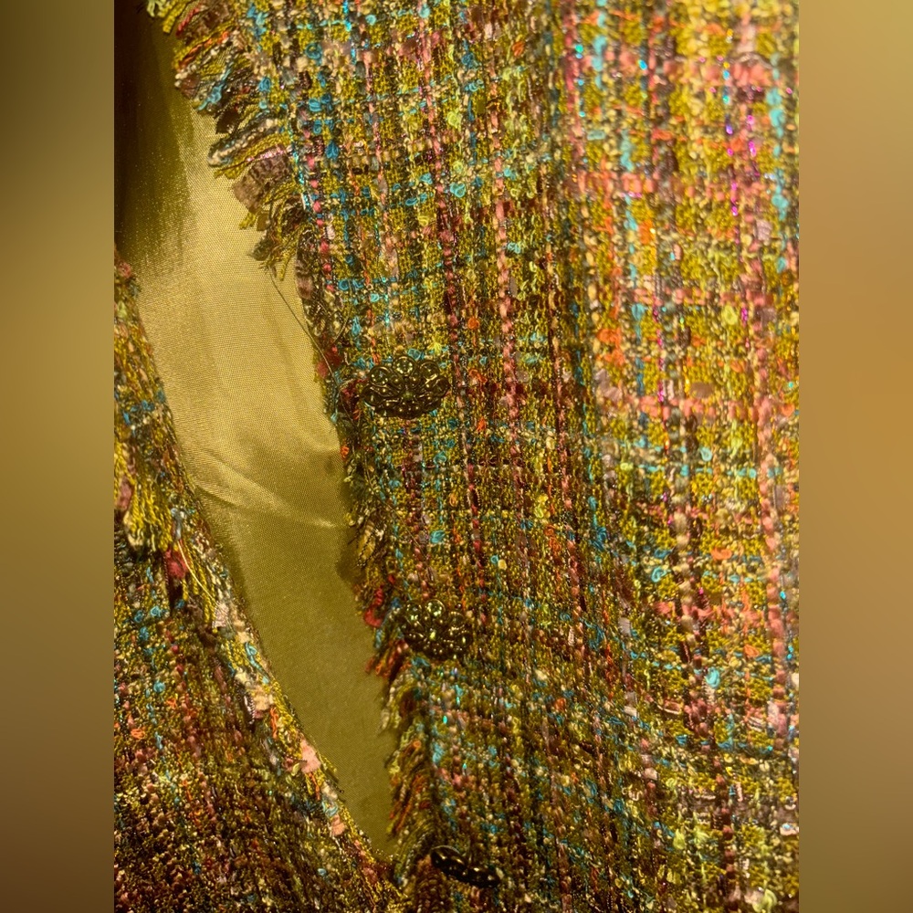 B. Moss Multicolor Tweed Jacket